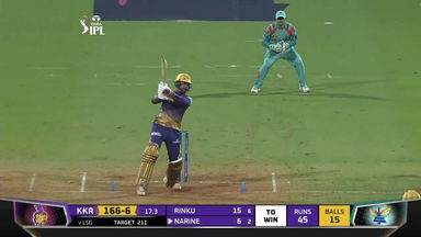 M66: KKR vs LSG – Sunil Narine Six
