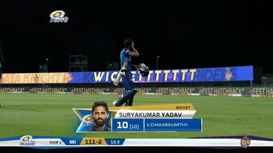 M32: MI vs KKR – Suryakumar Yadav Wicket