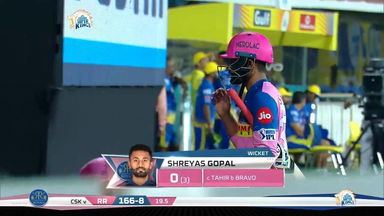 M12: CSK vs RR – Shreyas Gopal Wicket