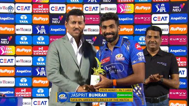 IPL 2025 M50: RR vs MI - TATA IPL Green Dot Balls of the Match - Jasprit Bumrah