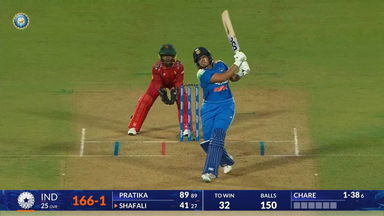 IND-W vs ZIM-W 2026, 1st ODI: Shafali Verma Six