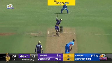 M22: MI vs KKR –  Venkatesh Iyer Six