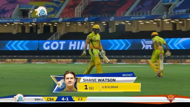 M14: CSK vs SRH – Shane Watson Wicket