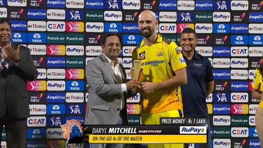 M61: CSK vs RR – RuPay On-The-Go 4s of the Match – Daryl Mitchell