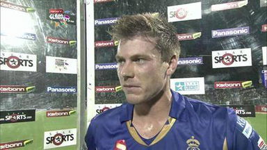 CLT20 2013 M15: RR vs SCO  –   Interview – James Faulkner