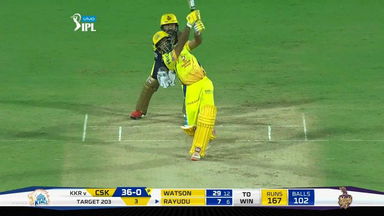 M05: CSK vs KKR – Ambati Rayudu Six