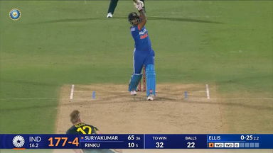IND vs AUS 2023-24, 1ST T20I: Suryakumar Yadav Six