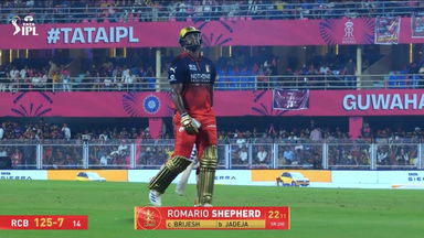IPL 2026 M16: RR vs RCB - Romario Shepherd Wicket