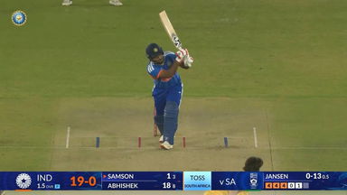 IND vs SA 2025, 5th T20I: Sanju Samson Six