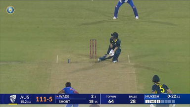 IND vs AUS 2023-24, 4TH T20I: Matthew Wade Six