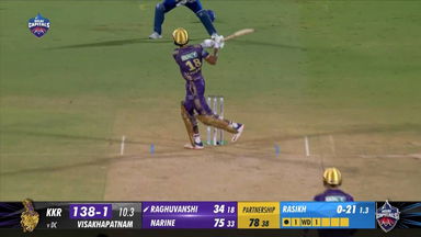 M16: DC vs KKR – Angkrish Raghuvanshi Six