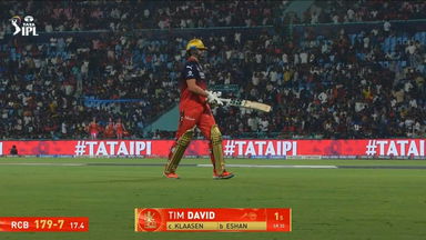 IPL 2025 M65: RCB vs SRH - Tim David Wicket