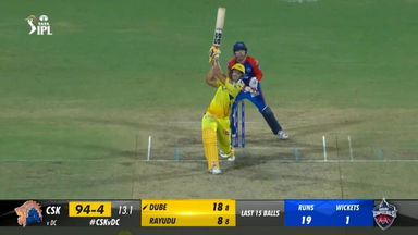 M55: CSK vs DC – Shivam Dube Six