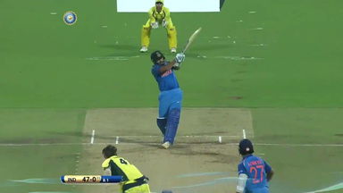 IND vs AUS 2017, 4th ODI: Rohit Sharma Six
