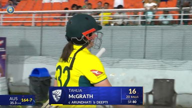 IND-W vs AUS-W 2025, 2nd ODI: Tahlia McGrath Wicket