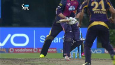 M45: KKR vs RPS – George Bailey Wicket