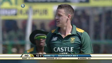 1ST ODI: IND vs SA – Shikhar Dhawan Wicket
