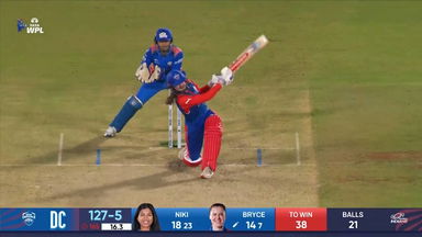 Six: Match 2, Mumbai Indians vs Delhi Capitals, WPL 2025: Sarah Bryce Six