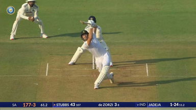 IND vs SA 2025, 2nd Test: Tristan Stubbs Six