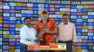 IPL 2026 M49: SRH vs PBKS - Player of the Match - Pat Cummins
