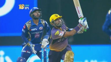 M7: MI vs KKR – Robin Uthappa Wicket