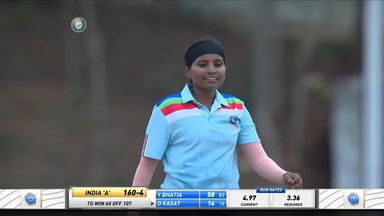 Rajeshwari Gayakwad shines with 4/36