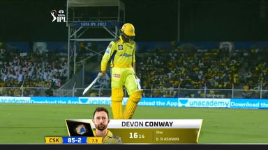 M68: RR vs CSK – Devon Conway Wicket
