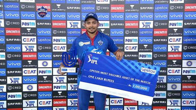 M25: DC vs KKR  – Upstox most valuable Asset of the match –  Prithvi Shaw