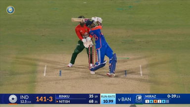 IND vs BAN 2024, 2nd T20I: Nitish Reddy Six