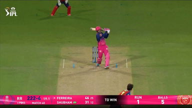 IPL 2026 M40: PBKS vs RR - Donovan Ferreira Six