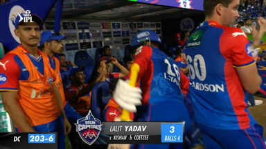 M20: MI vs DC – Lalit Yadav Wicket