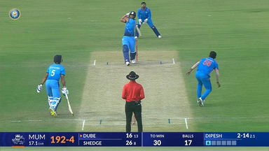SMAT 2024 QF4, Mumbai vs Vidarbha: Shivam Dube's quick-fire 37(22)