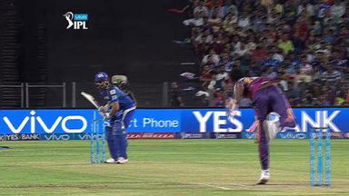 M29: RPS vs MI – Rohit Sharma Six