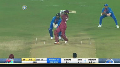 IND vs WI 2019, 1st T20I: Evin Lewis Six