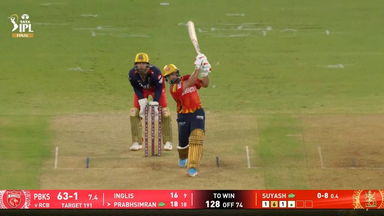 IPL 2025 Final: RCB vs PBKS - Prabhsimran Singh Six