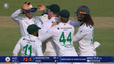 IND vs SA 2025, 1st Test: India 2nd Innings Fall of Wickets