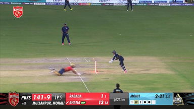Tag-Team Effort: Sudharsan, Saha combine to run out Harpreet Singh