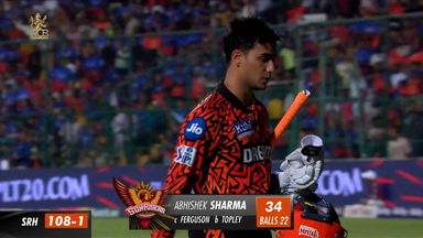 M30: RCB vs SRH – Abhishek Sharma Wicket