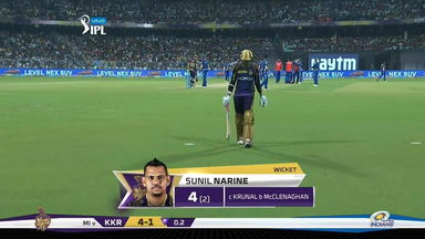 M41: KKR vs MI – Sunil Narine Wicket