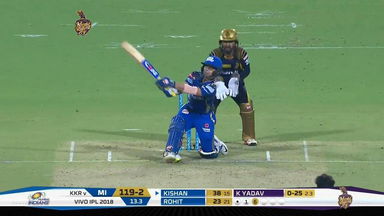 M41: KKR vs MI – Ishan Kishan Six