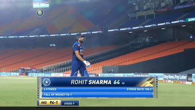 IND vs ENG 2021, 5th T20I : Rohit Sharma Wicket