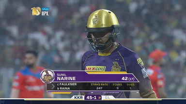 M23: KKR vs GL  – Sunil Narine Wicket