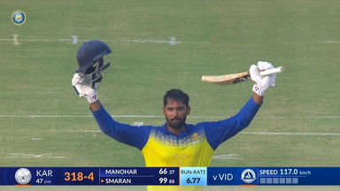 Vijay Hazare Trophy 2025 Final, Karnataka vs Vidarbha: R Smaran lights up Vadodara with a wonderful ton