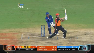 M20: SRH vs DC – Jonny Bairstow Six