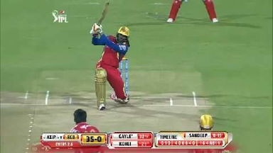 M40: RCB vs KXIP – Chris Gayle Six
