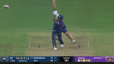 IPL 2026 M25: GT vs KKR - Sai Sudharsan Six