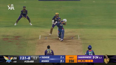 M54: LSG vs KKR – Yudhvir Singh Six