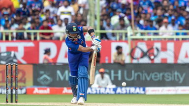 4 & 4: Rohit and Kohli get going with cracking fours