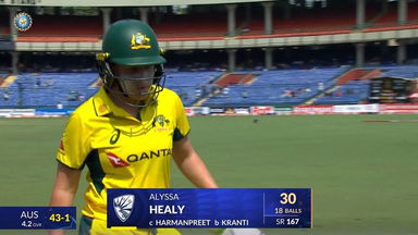 IND-W vs AUS-W 2025, 3rd ODI: Alyssa Healy Wicket
