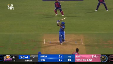 M14: MI vs RR – Tilak Varma Six